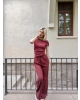 Bordo Omuz Detay Alt Üst Takım