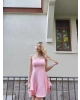 Pembe Askılı Prenses Elbise