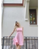 Pembe Askılı Prenses Elbise