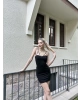 Siyah Askılı Zra Mini Elbise
