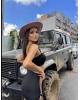 Siyah Deniz Yıldızlı Crop Etek Takım