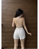 Beyaz Sırt Detay Brshk Tulum