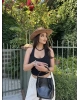 Siyah Boyundan Geçirmeli Fitilli Crop