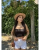 Beyaz Kot Şort