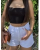 Beyaz Kot Şort
