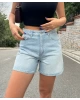 Mavi Taş Detay Kot Şort