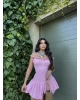 Pembe Fırfırlı Balon Elbise