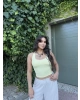 Sarı Boyundan Geçirmeli Crop