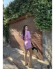 Pembe Keten Gömlek Takım