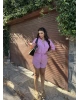 Pembe Keten Gömlek Takım