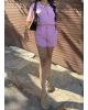 Pembe Keten Gömlek Takım