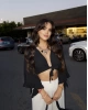 Siyah Bağlamalı Crop Bluz