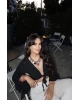 Siyah Bağlamalı Crop Bluz