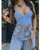 Mavi Askılı büstiyer