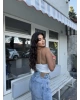 Beyaz Askılı Büstiyer