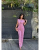 Pembe Omuz Detay Alt Üst Takım