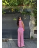 Pembe Omuz Detay Alt Üst Takım