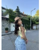 Sarı V Yaka Dantel Detay Büstiyer