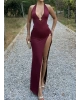 Bordo Deniz Yıldızı Aksesuar Bodysuit Ve Etek Takım