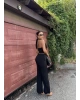 Siyah Degaje Yaka Alt Üst Takım