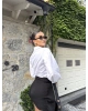 Beyaz Bağlamalı Gömlek