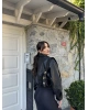 Siyah Bomber Deri Ceket