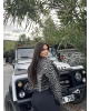 Leopar Crop Ceket
