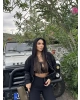 Siyah Fermuarlı Oversize Hırka