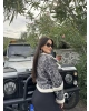 Krem Kürklü Crop Mont