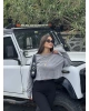 Antrasit Modal Oversize Yıkamalı Sweatshırt