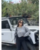 Antrasit Modal Oversize Yıkamalı Sweatshırt