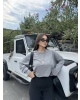 Antrasit Modal Oversize Yıkamalı Sweatshırt