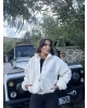 Bej Oversize Peluş Mont