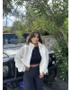 Bej Oversize Peluş Mont