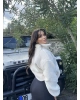 Bej Oversize Peluş Mont