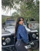 Mavi Crop Ceket