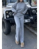 Gri Oversize Triko Alt Üst Takım