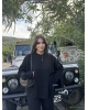 Siyah Oversize Triko Alt Üst Takım