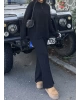 Siyah Oversize Triko Alt Üst Takım