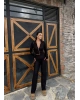 Siyah Fitilli Fermuarlı Alt Üst Takım