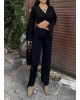 Siyah Burgu Detay İkili Takım