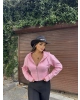 Pembe Premium Crop Sweatshırt