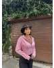 Pembe Premium Crop Sweatshırt