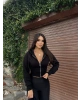 Siyah Premium Crop Sweatshırt