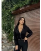 Siyah Premium Crop Sweatshırt