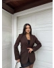 Kahverengi Tasarım Blazer