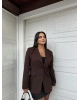 Kahverengi Tasarım Blazer