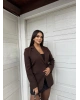 Kahverengi Tasarım Blazer
