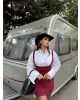 Bordo Gömlek Elbise
