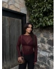 Bordo Transparan Bluz